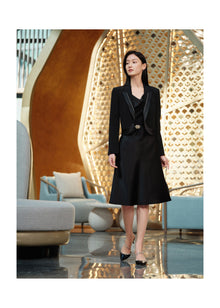 Acetate Sling Dress | Black