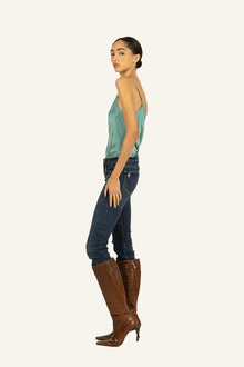 Adina Cami Top | Cyan Green