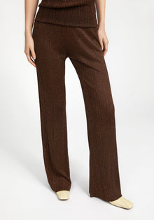 Shale Metallic Knit Pants | Ember