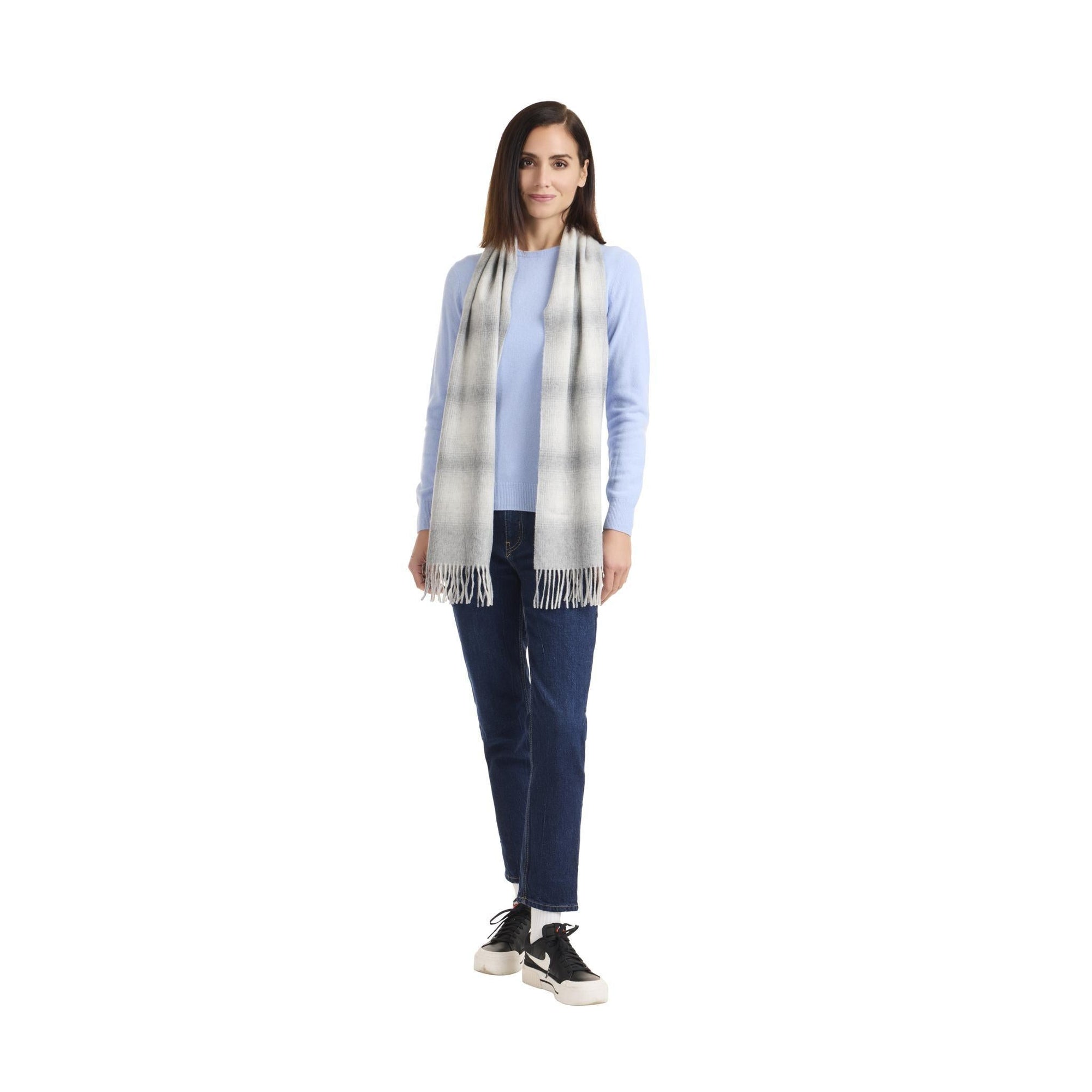 Amicale Cashmere | Unisex | Women's Scarf | Grey Multi