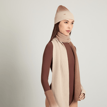 Vail Wool Ombre Scarf | Bone/Camel