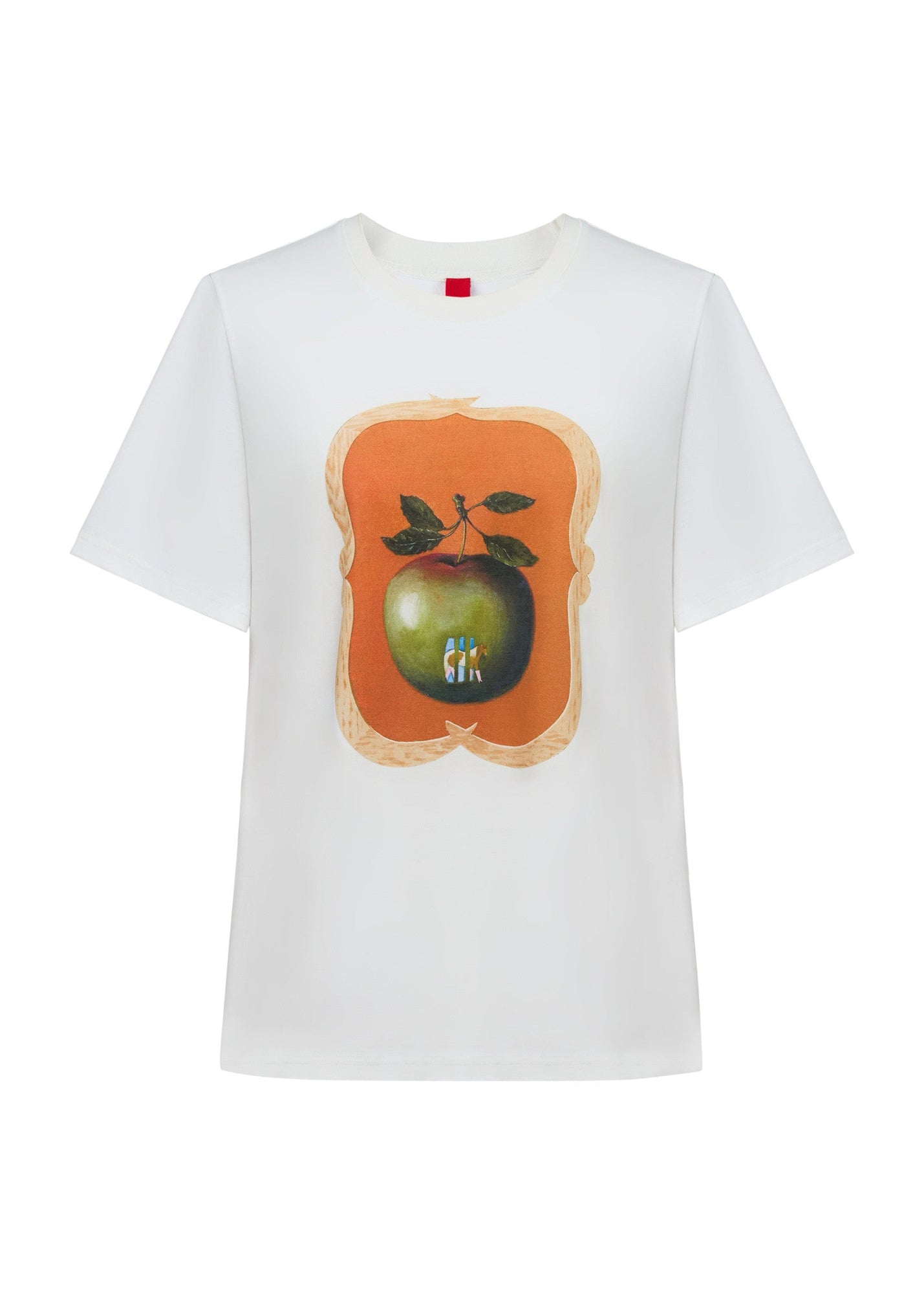 Artistic Silk-Cotton T-Shirt | White