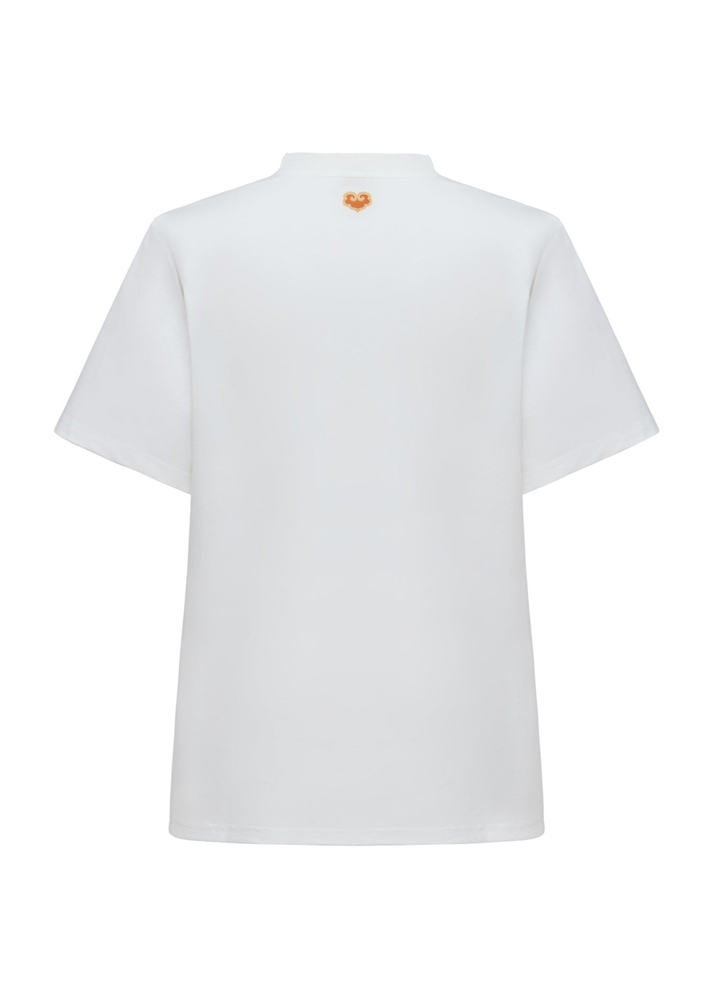 Artistic Silk-Cotton T-Shirt | White