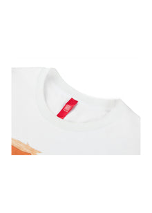 Artistic Silk-Cotton T-Shirt | White