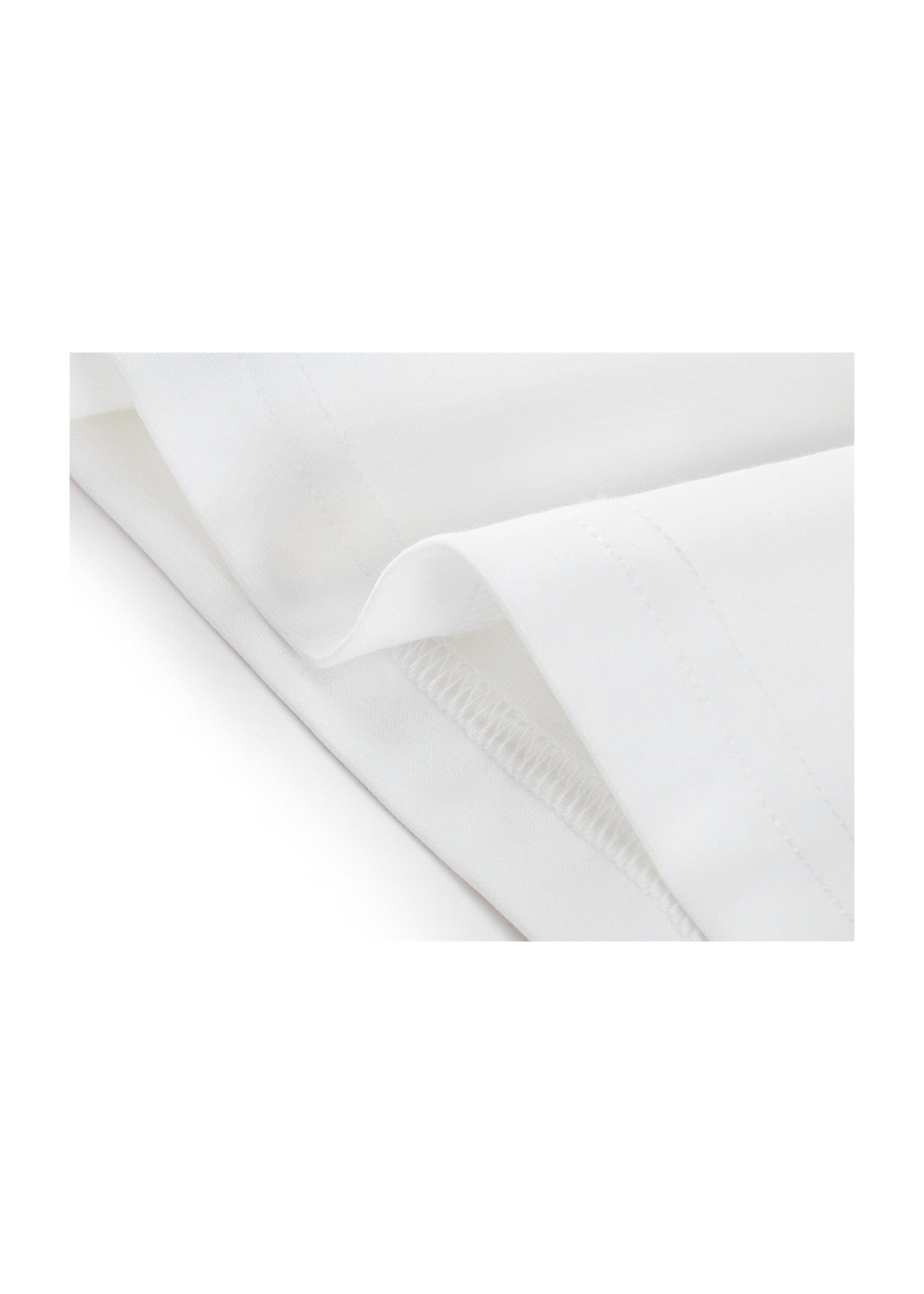 Artistic Silk-Cotton T-Shirt | White