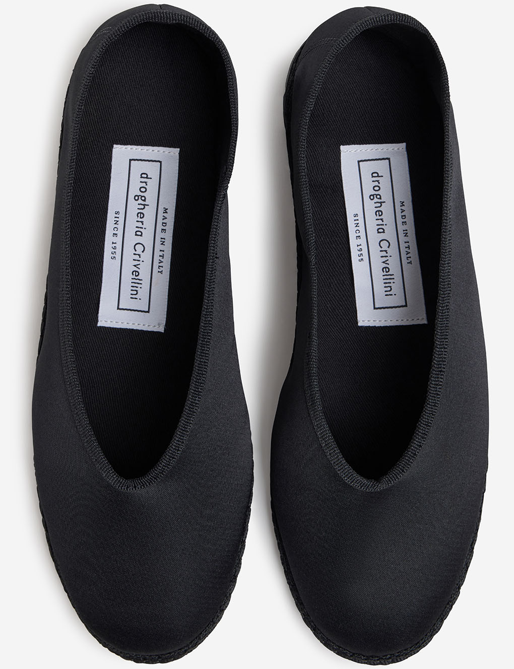 Womens | The Cassio Flat in Duchess Satin | Black