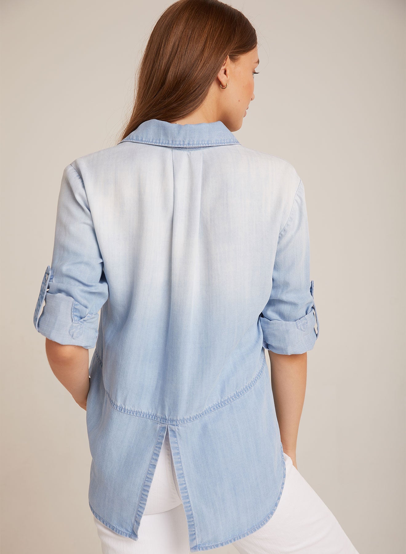 Ombre Splt Back Button Down | Ombre