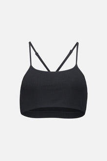 Wesley | Rivington Ribbed Bra | Black