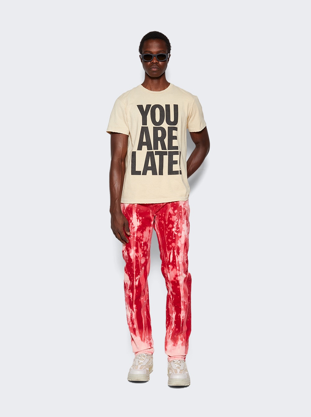 Men | Gallery Dept | Biscayne Jeans Red Tie Dye | Multi