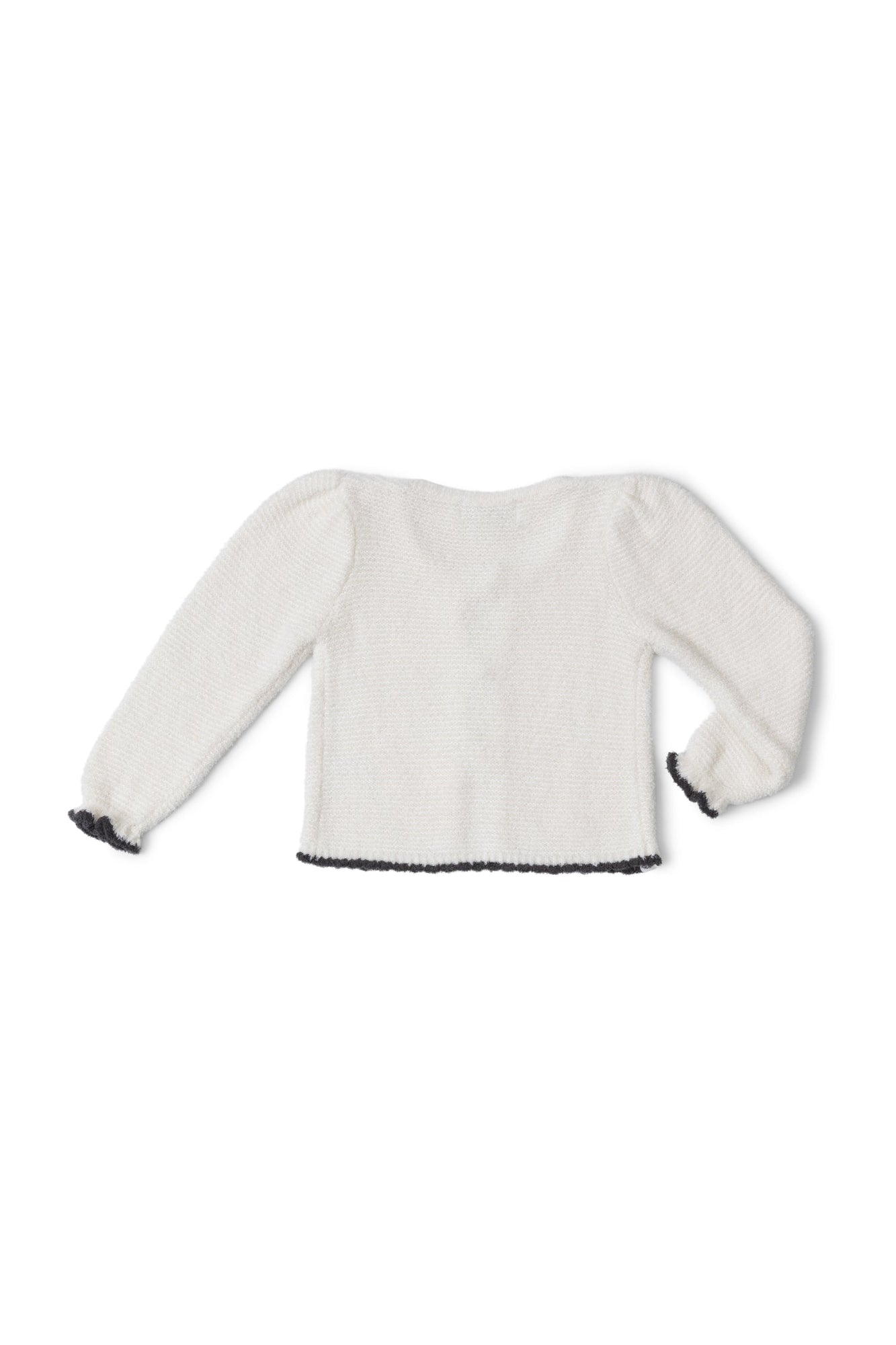 Toddlers | Cozychic Lite Scalloped Cardigan | Cream/Carbon
