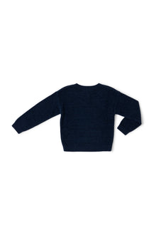 Toddlers | Cozychic Ultra Lite Stitched Heart Pullover | Marine/Scarlet