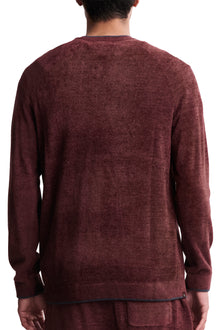 Mens | CozyChic Ultra Lite V-Neck | Deep Aubergine
