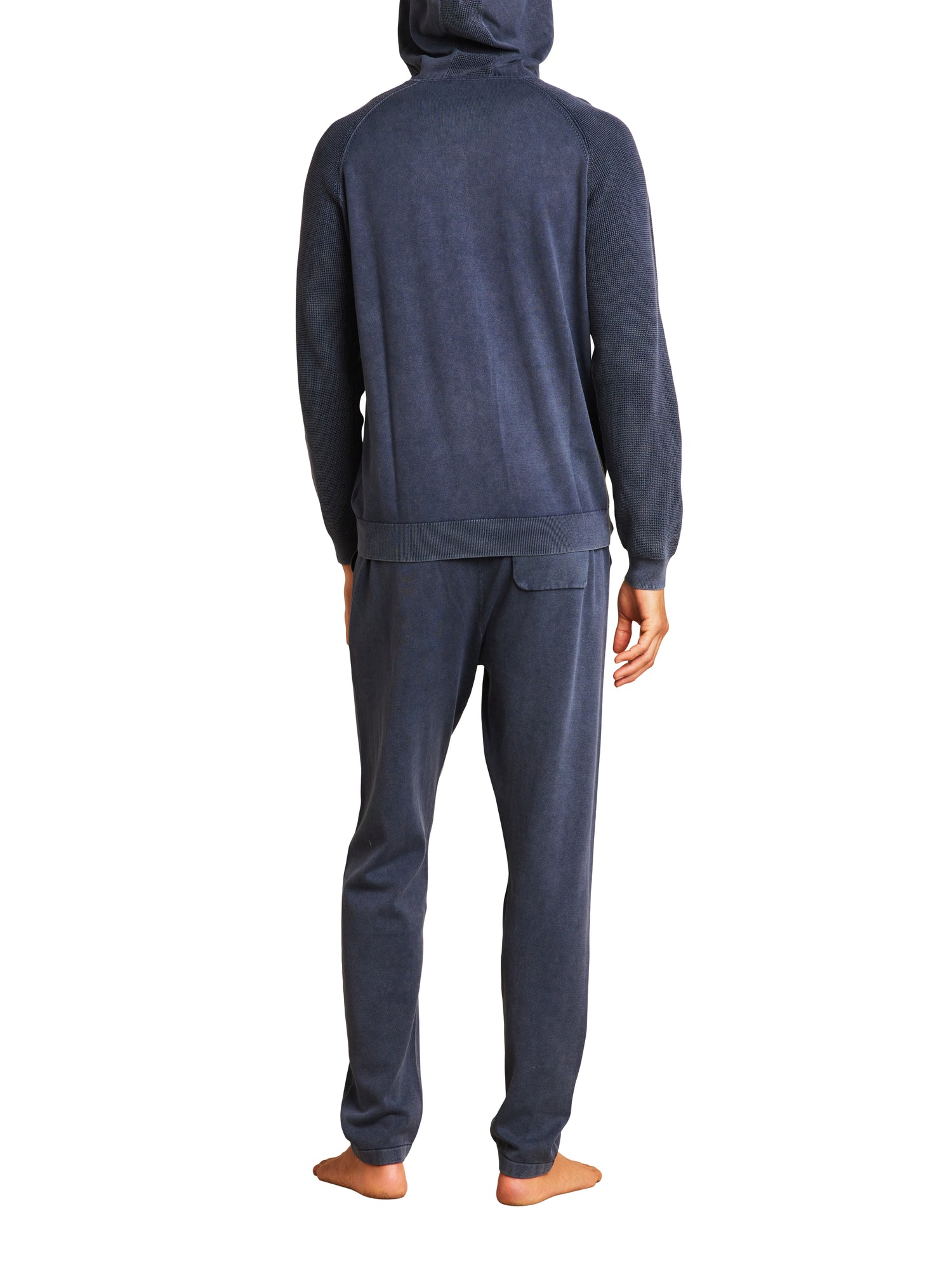 Mens | Sunbleach Zip Up Hoodie | Indigo