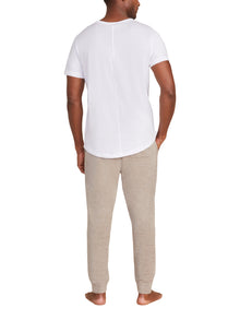 Mens | Malibu Collection Washed Jersey Short Sleeve Crew | White