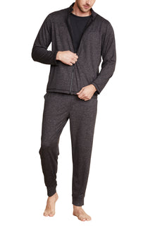 Mens | Malibu Collection Butterchic Knit Heavy Zip Up | He Carbon