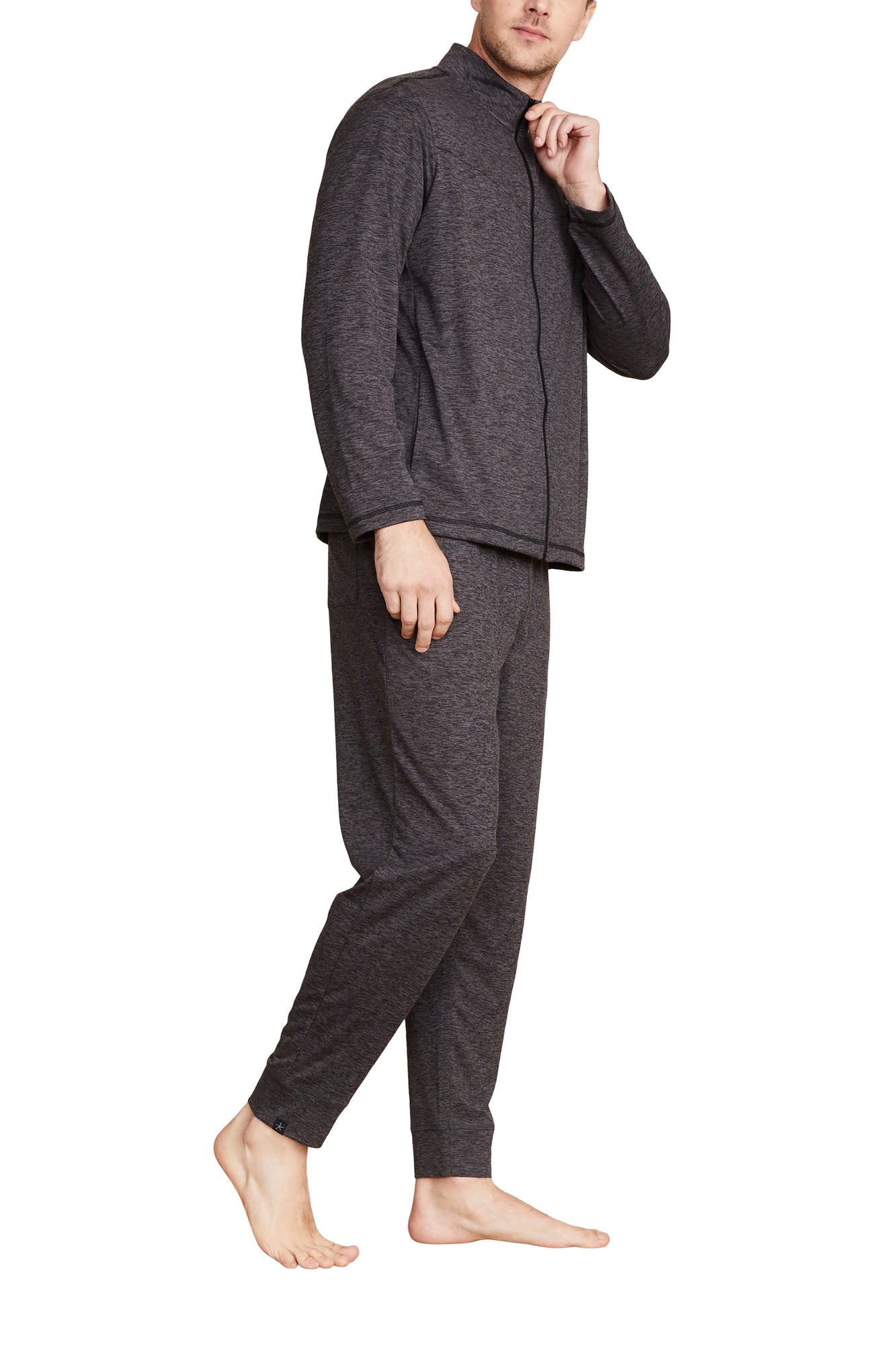 Mens | Malibu Collection Butterchic Knit Heavy Zip Up | He Carbon