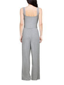 Womens | Malibu Collection Ultra Soft Rib Cropped Tank | Heather Gray