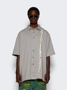 Men | Givenchy | Short Sleeve Shirt | Light Grey Mélange