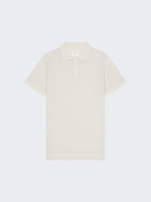 Men | Givenchy | Short Sleeve Cotton And Silk Polo Shirt Ivory
