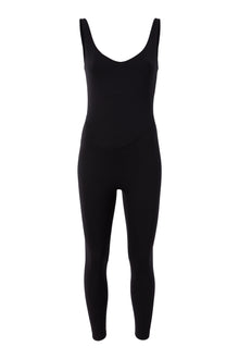 Bandier | V-Neck Tempo Full Length Catsuit | Black