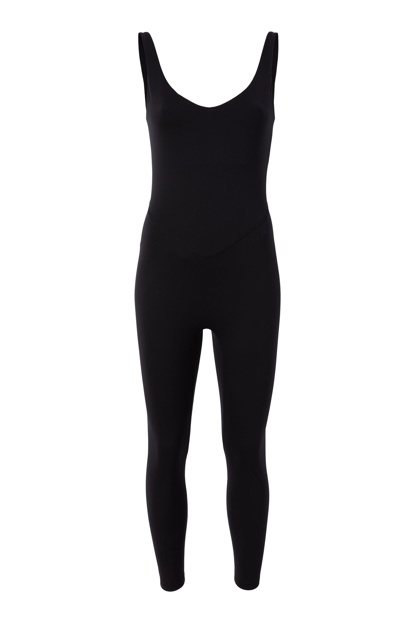 Bandier | V-Neck Tempo Full Length Catsuit | Black