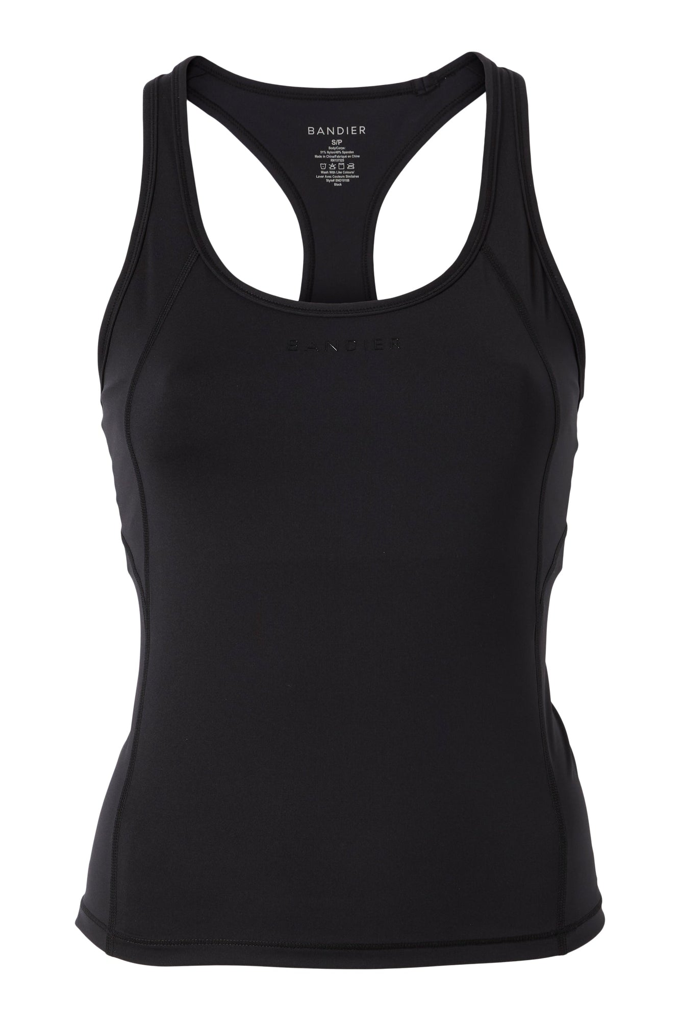 Bandier | Center Stage Tank | Black