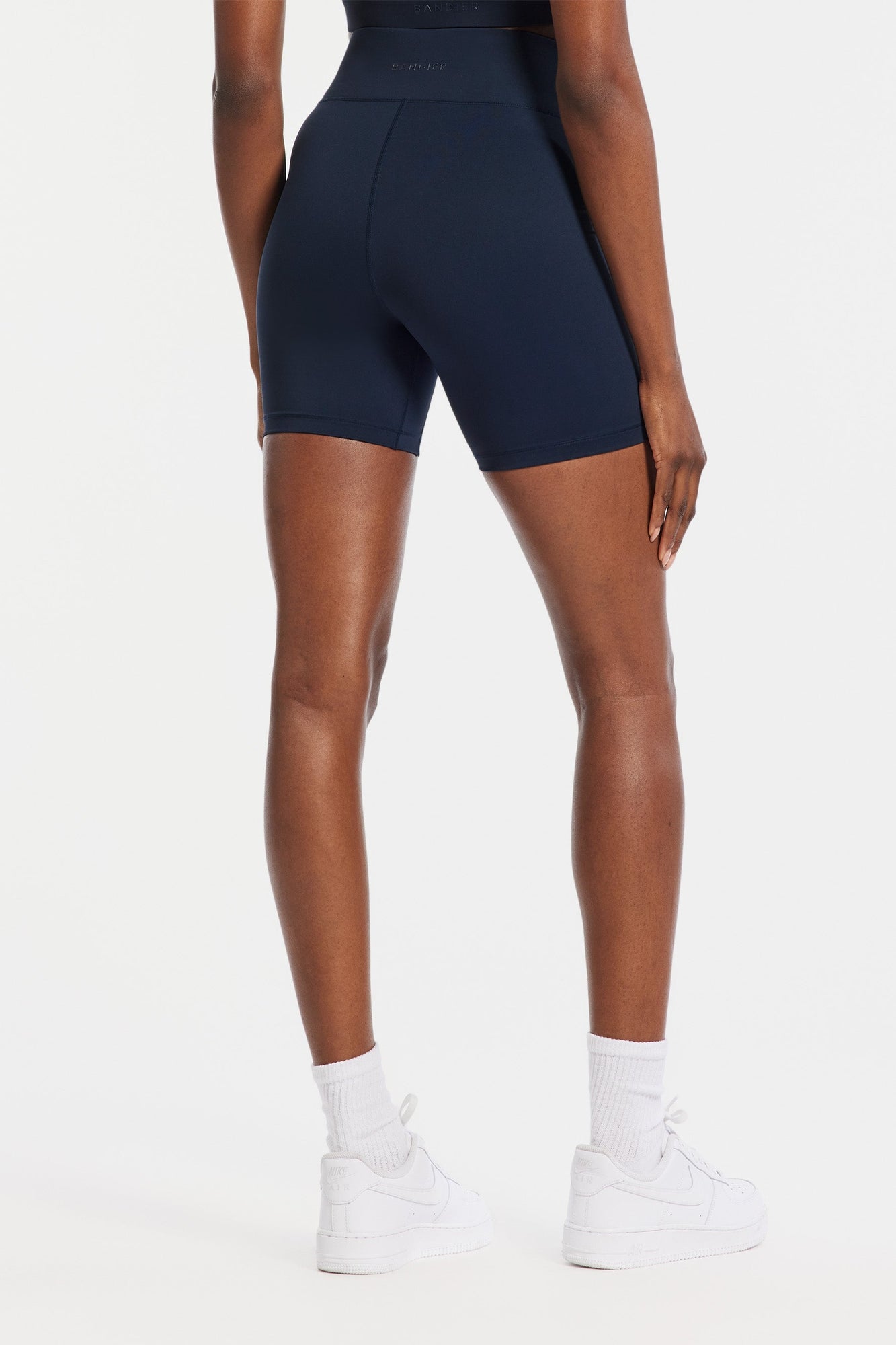 Bandier | Center Stage 6In Biker Short | Navy Blazer