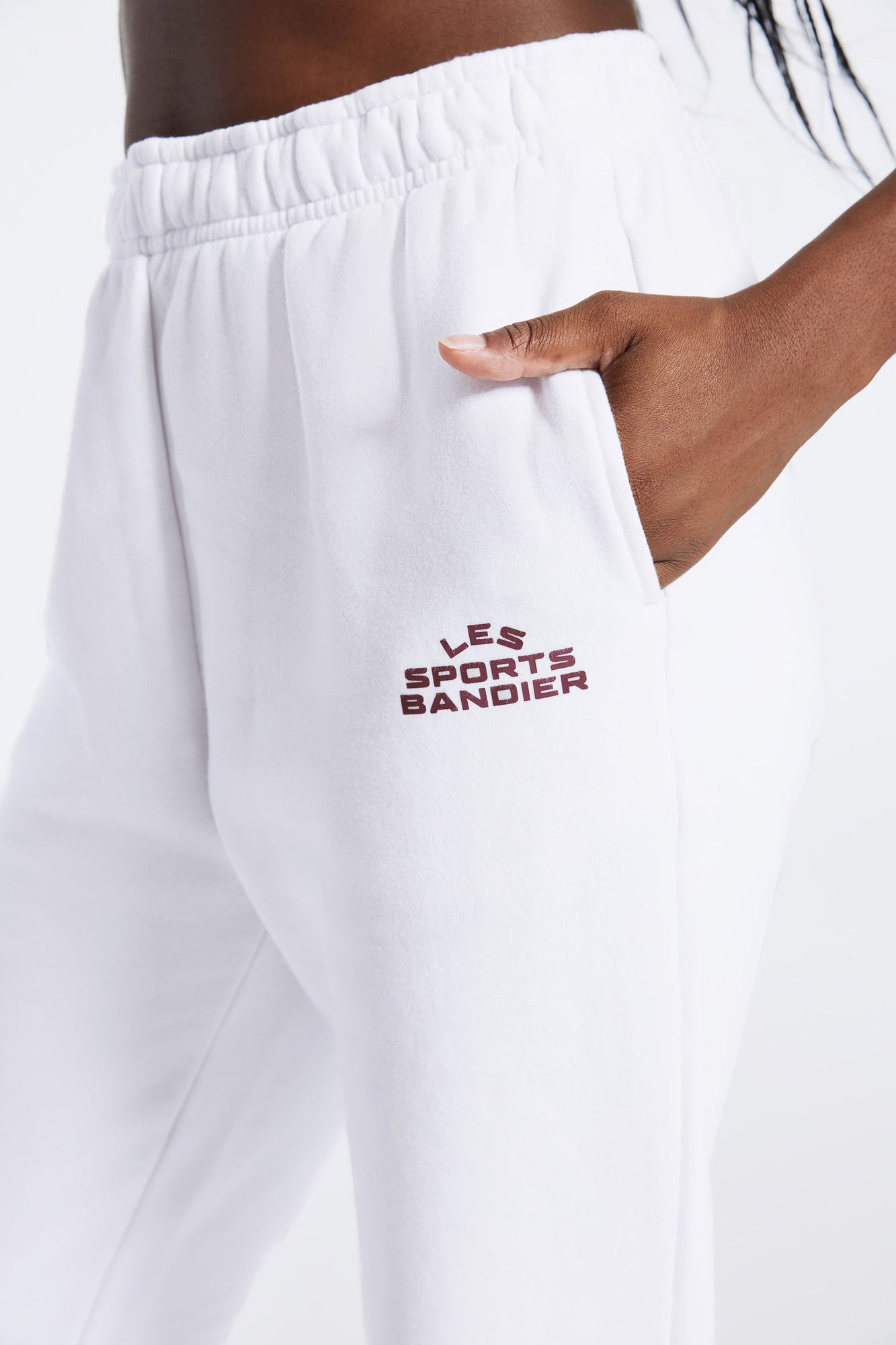 Bandier | Les Sports Bandier Jogger | White/Cordovan