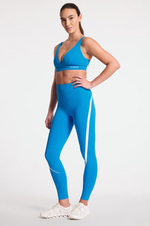 Bandier | V Neck Plunge Bra | French Blue
