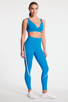Bandier | V Neck Plunge Bra | French Blue