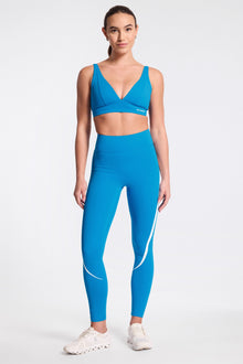 Bandier | V Neck Plunge Bra | French Blue