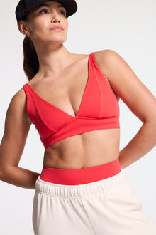 Bandier | V Neck Plunge Bra | Lollipop