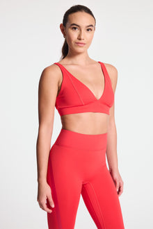 Bandier | V Neck Plunge Bra | Lollipop