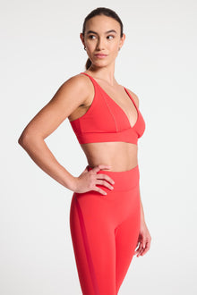 Bandier | V Neck Plunge Bra | Lollipop