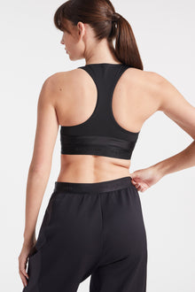 Bandier | Sport Logo Bra | Black