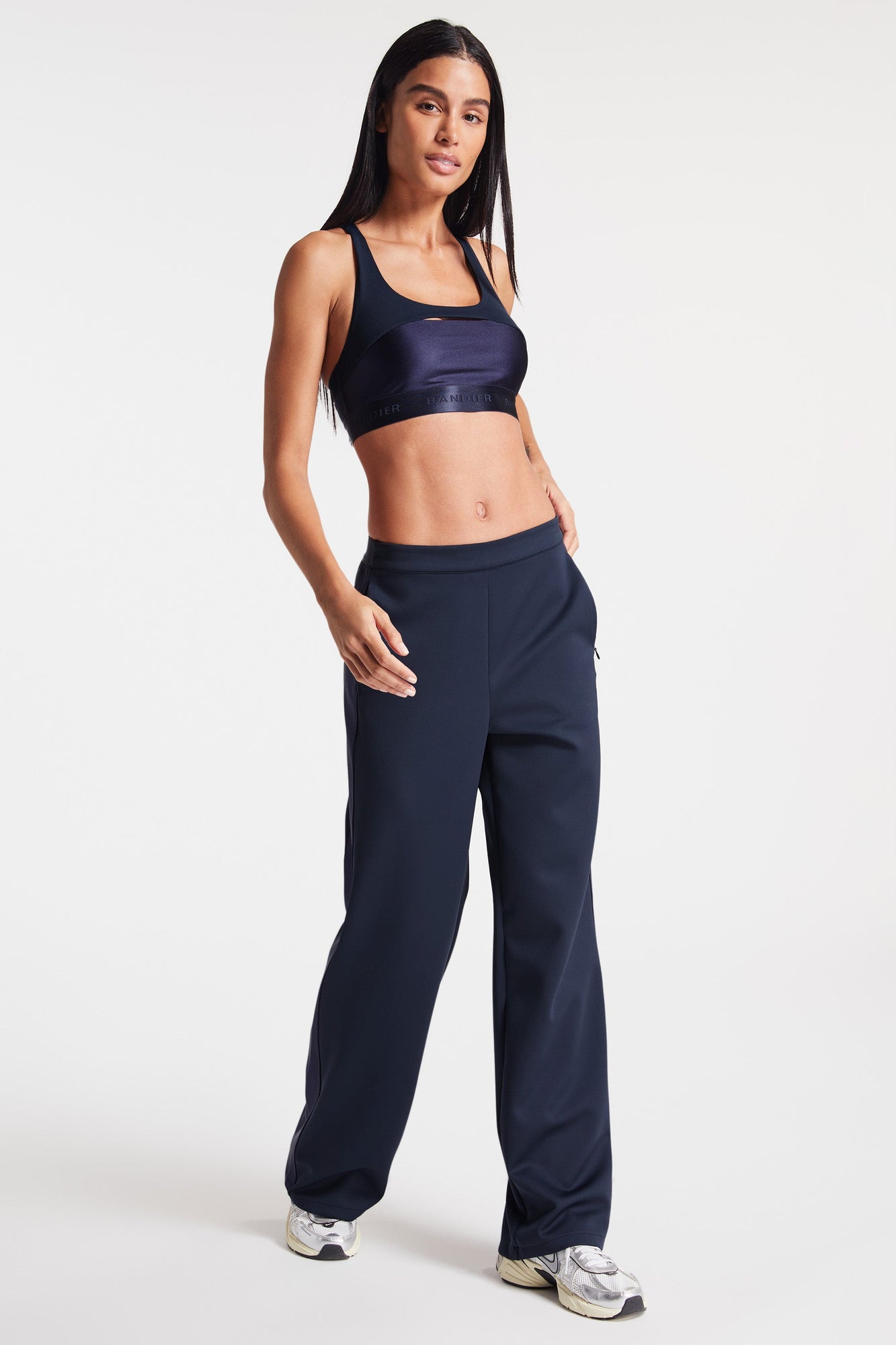 Bandier | Sport Logo Pant | Navy Blazer