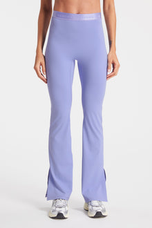 Bandier | Sport Logo Slit Legging | Jacaranda