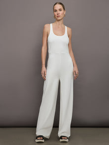 Bandier | Lenox Knit Jumpsuit | Gardenia