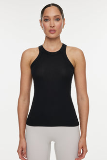 Bandier | Rivington Ribbed Tank | Black