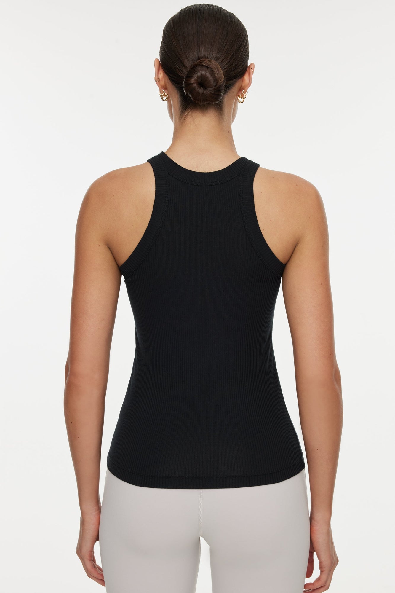 Wesley | Rivington Ribbed Tank | Black
