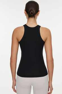 Bandier | Rivington Ribbed Tank | Black