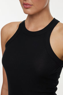 Bandier | Rivington Ribbed Tank | Black