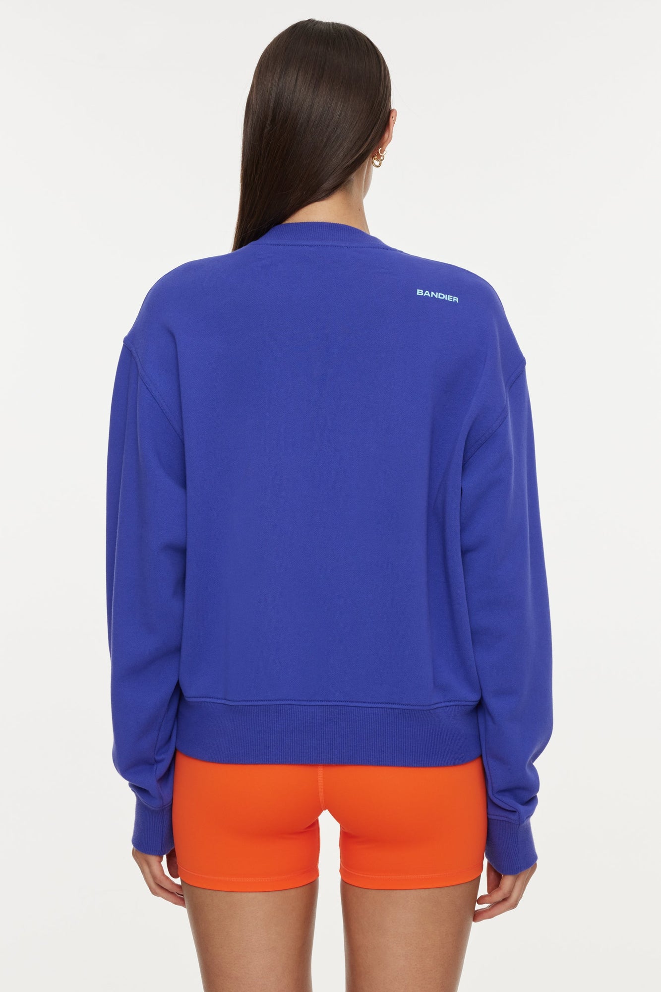 Bandier | Classic Soleil Sport Crew Neck Sweatshirt | Spectrum Blue