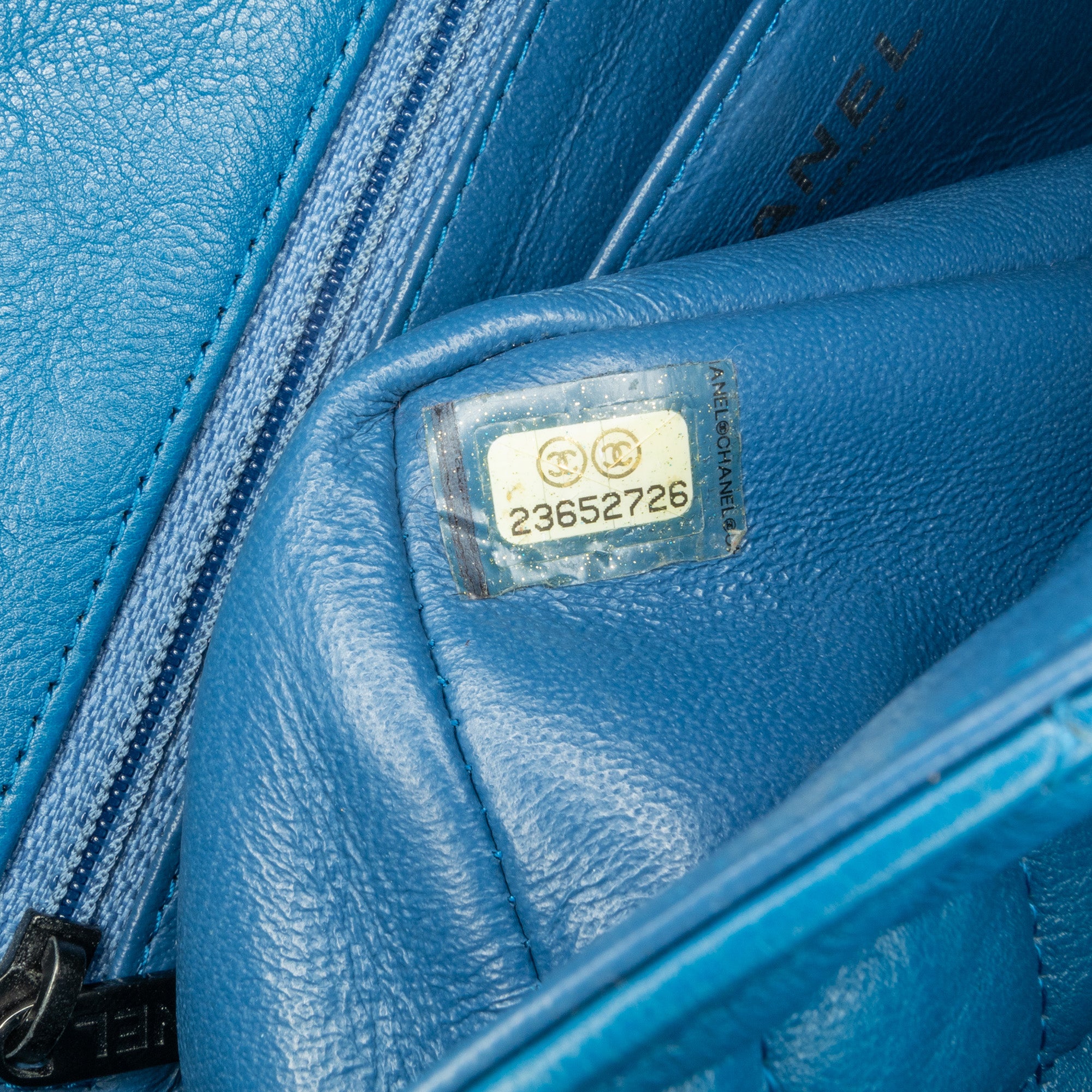 Chanel | Pre-Owned Mini Rectangular Classic Lambskin Single Flap | Blue