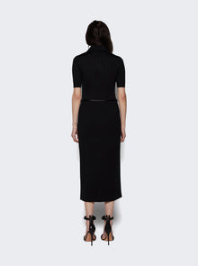 Women | Givenchy | Voyou Knitted Polo Dress | Black