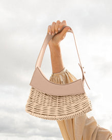 Bao-Cream and Natural-For Lookbook-1-Leather-Front-Tote Bag-Tote Bag-Beach Bags-Leather Tote Bag-Large Tote Bags-Beach Tote-Laptop Tote Bag-Tote Bag for Women-Straw Tote Bag-White Tote Tag-Straw Handbags-Waterproof Tote Bag-Straw Handbags