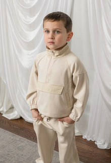 Beige Modal Track Suit