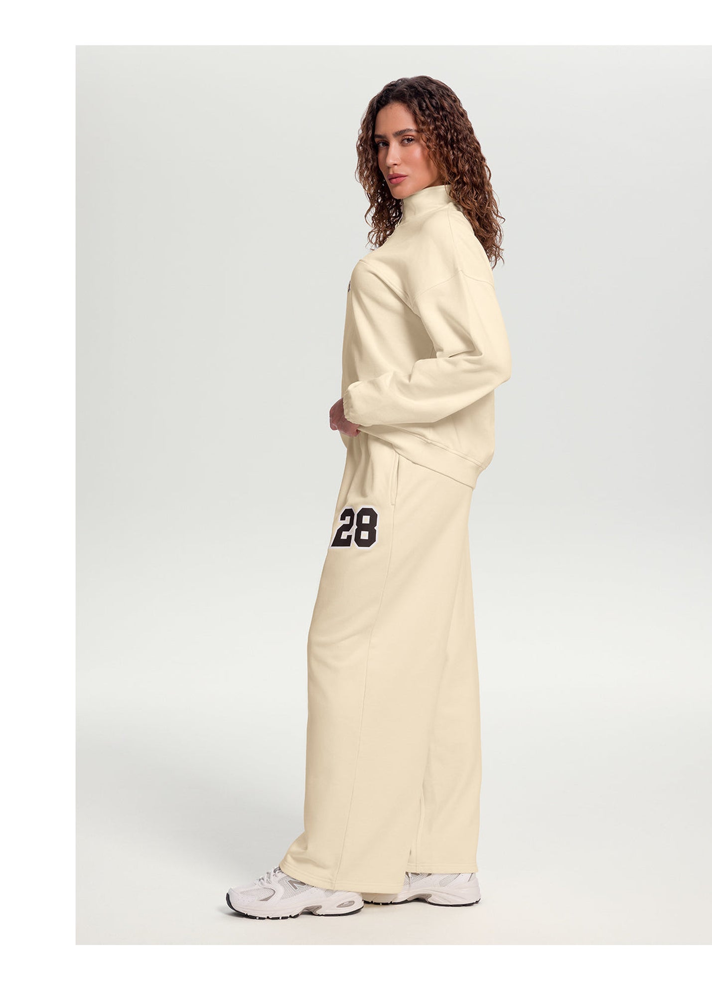 Better League Wide-Leg Sweatpants | Creamy White