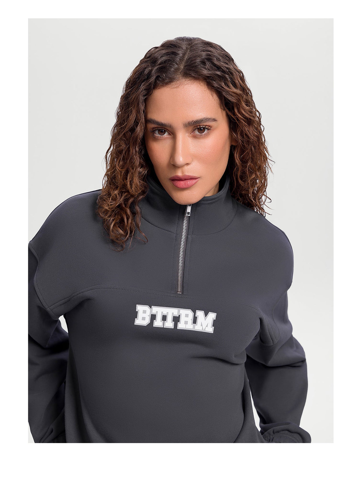 Better League Zip Sweatshirt | Charcoal