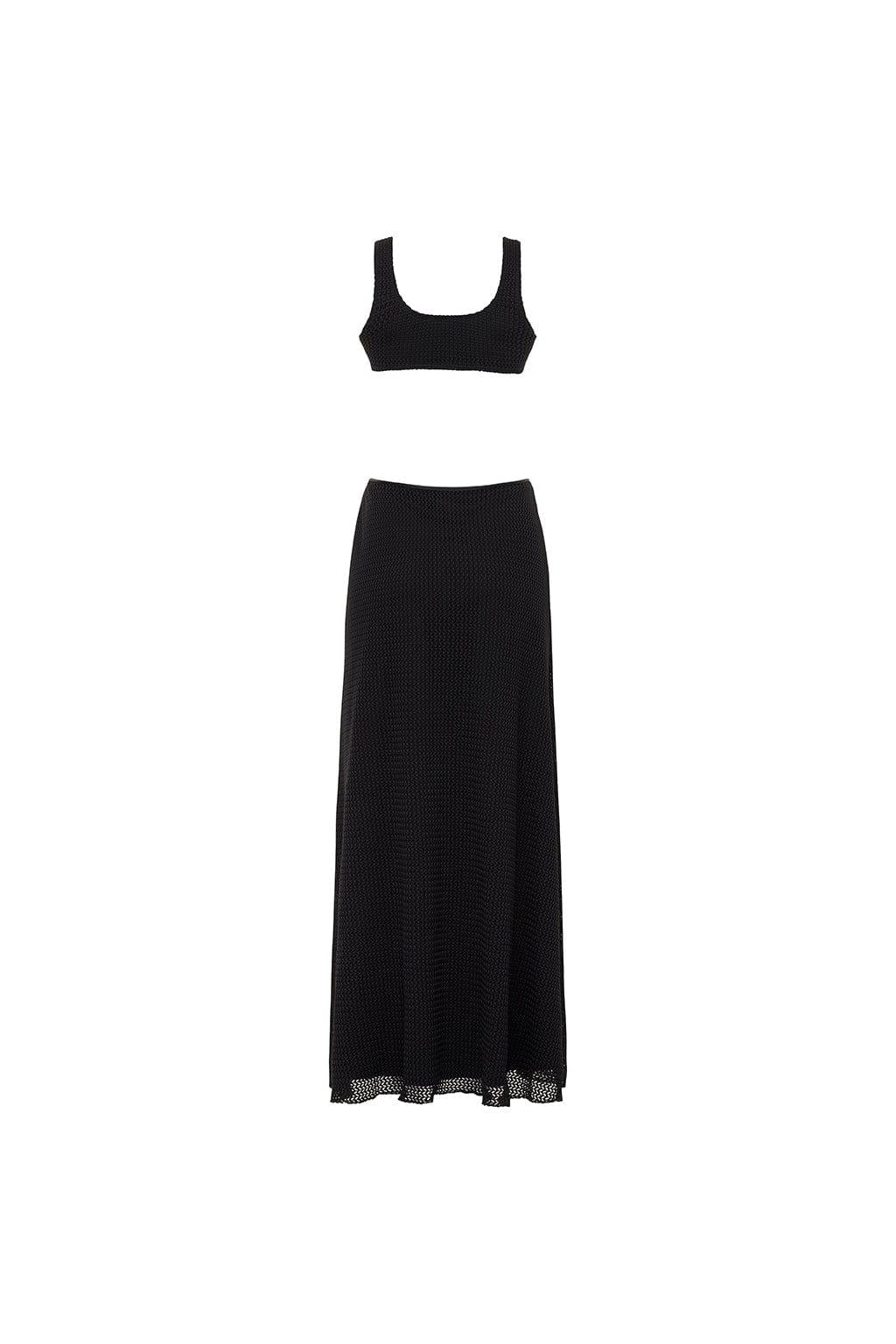 Ky Dress | Black Crochet